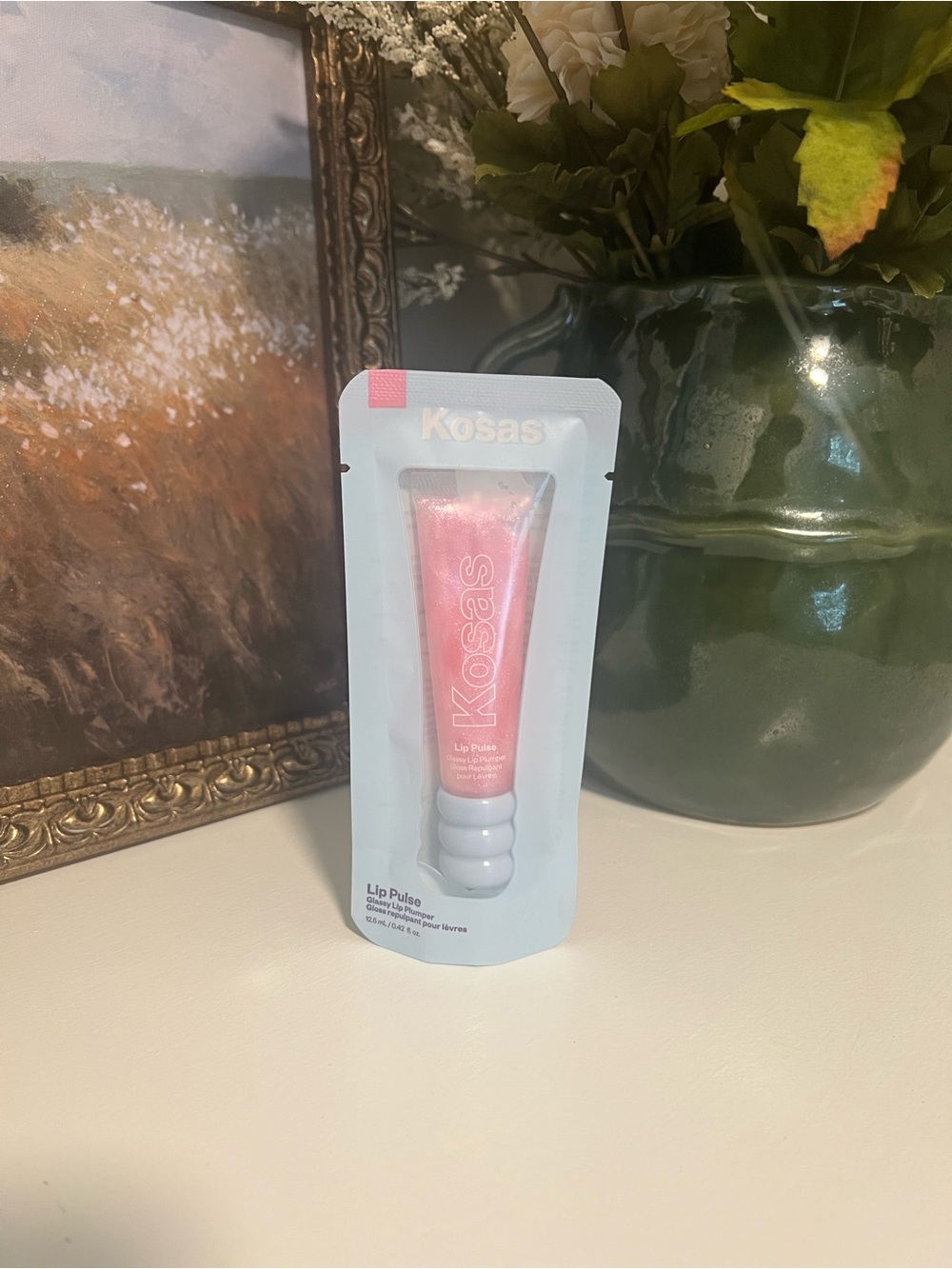 Kosas Lip Pulse Plumping Gloss — Shimmery Light Pink